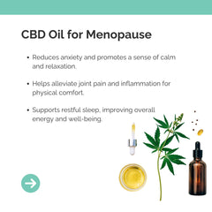 Menopause CBD oil illustration
